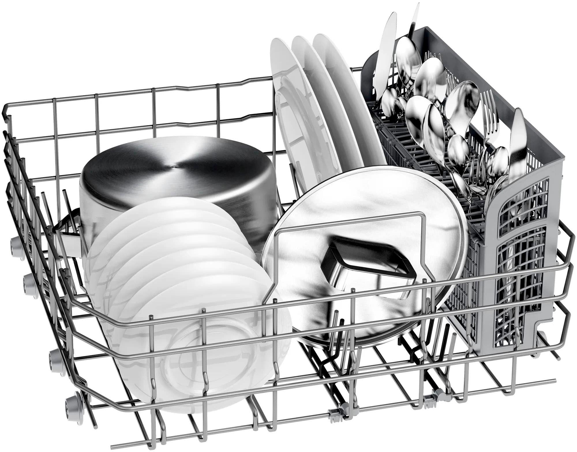 Bosch - 500 Series 24" Top Control Built-In Dishwasher with AutoAir, Stainless Steel Tub, 3rd Rack, 44 dBa - Stainless steel - Alt_View_Standard_11
