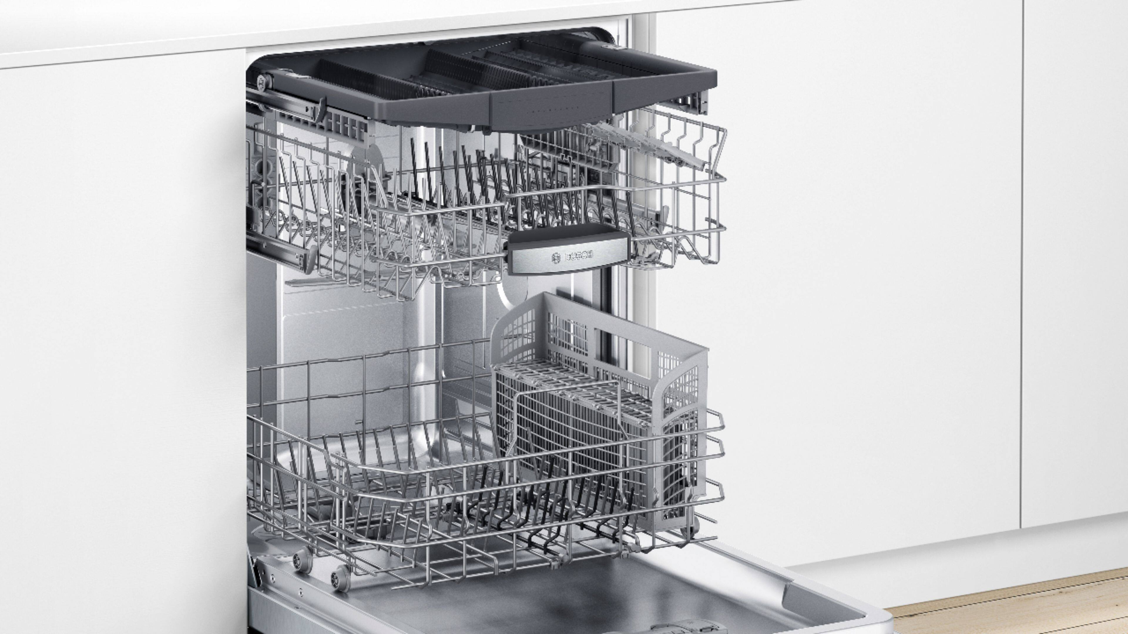 Bosch - 500 Series 24" Top Control Built-In Dishwasher with AutoAir, Stainless Steel Tub, 3rd Rack, 44 dBa - Stainless steel - Alt_View_Standard_13
