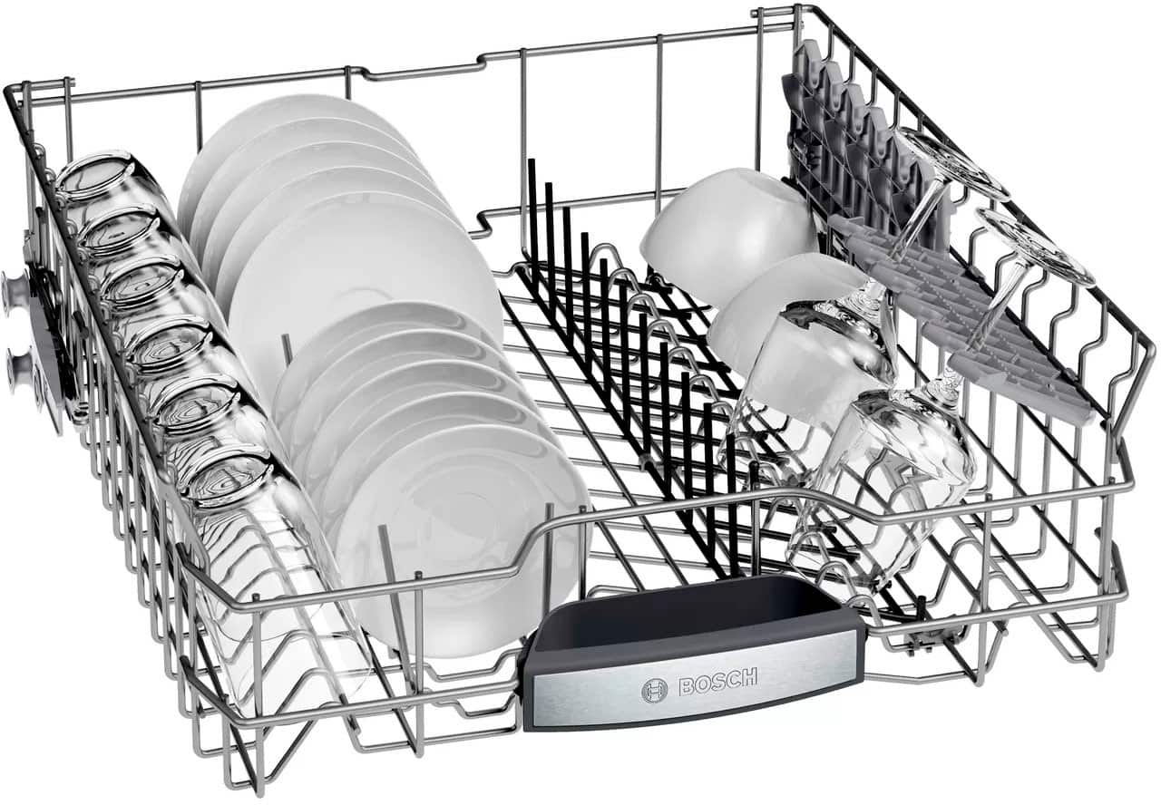Bosch - 500 Series 24" Top Control Built-In Dishwasher with AutoAir, Stainless Steel Tub, 3rd Rack, 44 dBa - Stainless steel - Alt_View_Standard_14