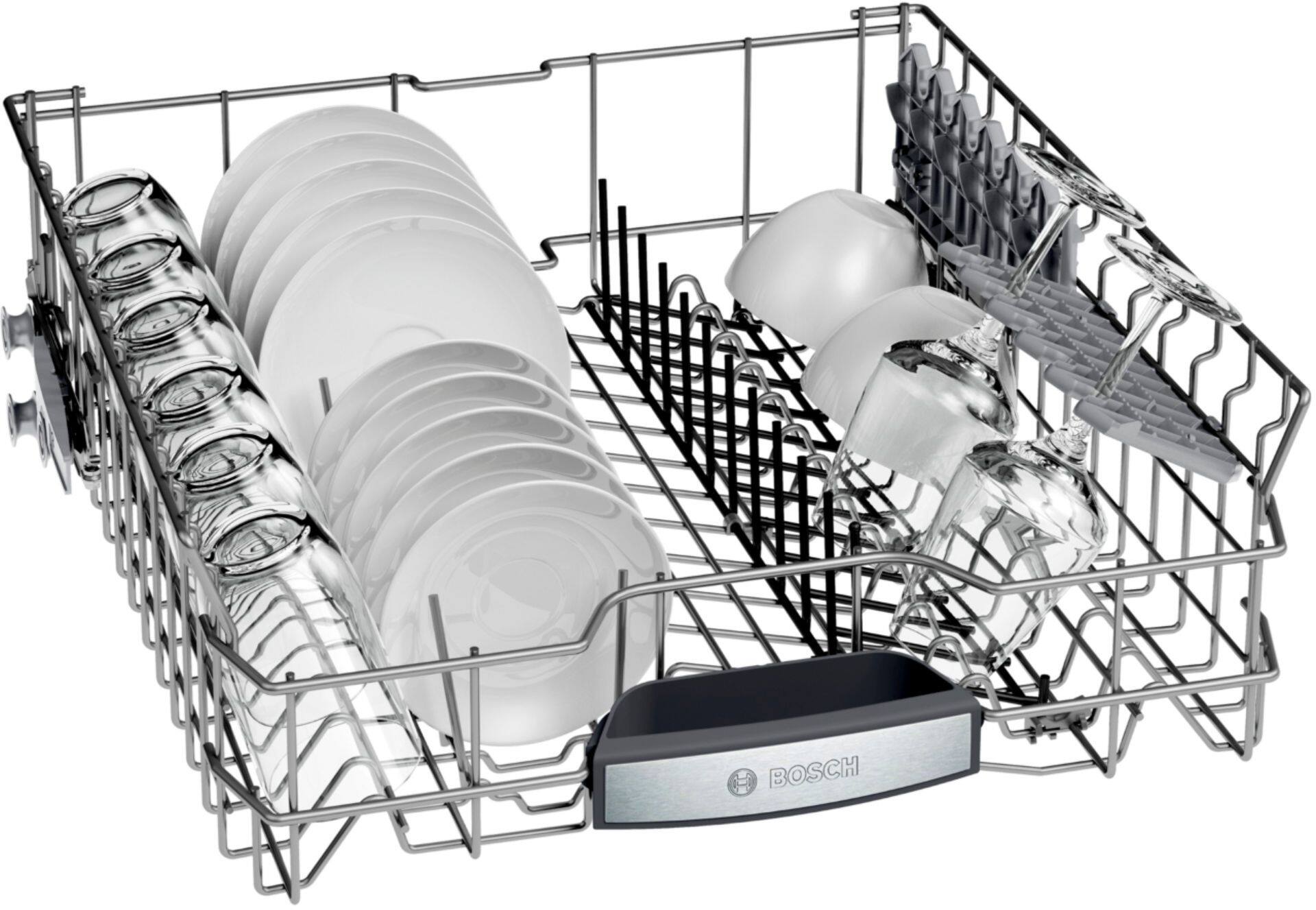 Bosch - 500 Series 24" Top Control Built-In Dishwasher with AutoAir, Stainless Steel Tub, 3rd Rack, 44 dBa - Stainless steel - Alt_View_Standard_16