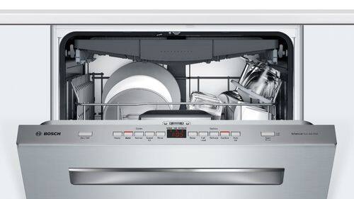 Bosch - 500 Series 24" Top Control Built-In Dishwasher with AutoAir, Stainless Steel Tub, 3rd Rack, 44 dBa - Stainless steel - Alt_View_Standard_1