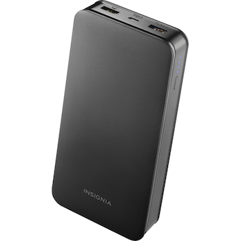 Insignia 20 000 Mah Portable Charger For Most Usb Enabled Devices Black