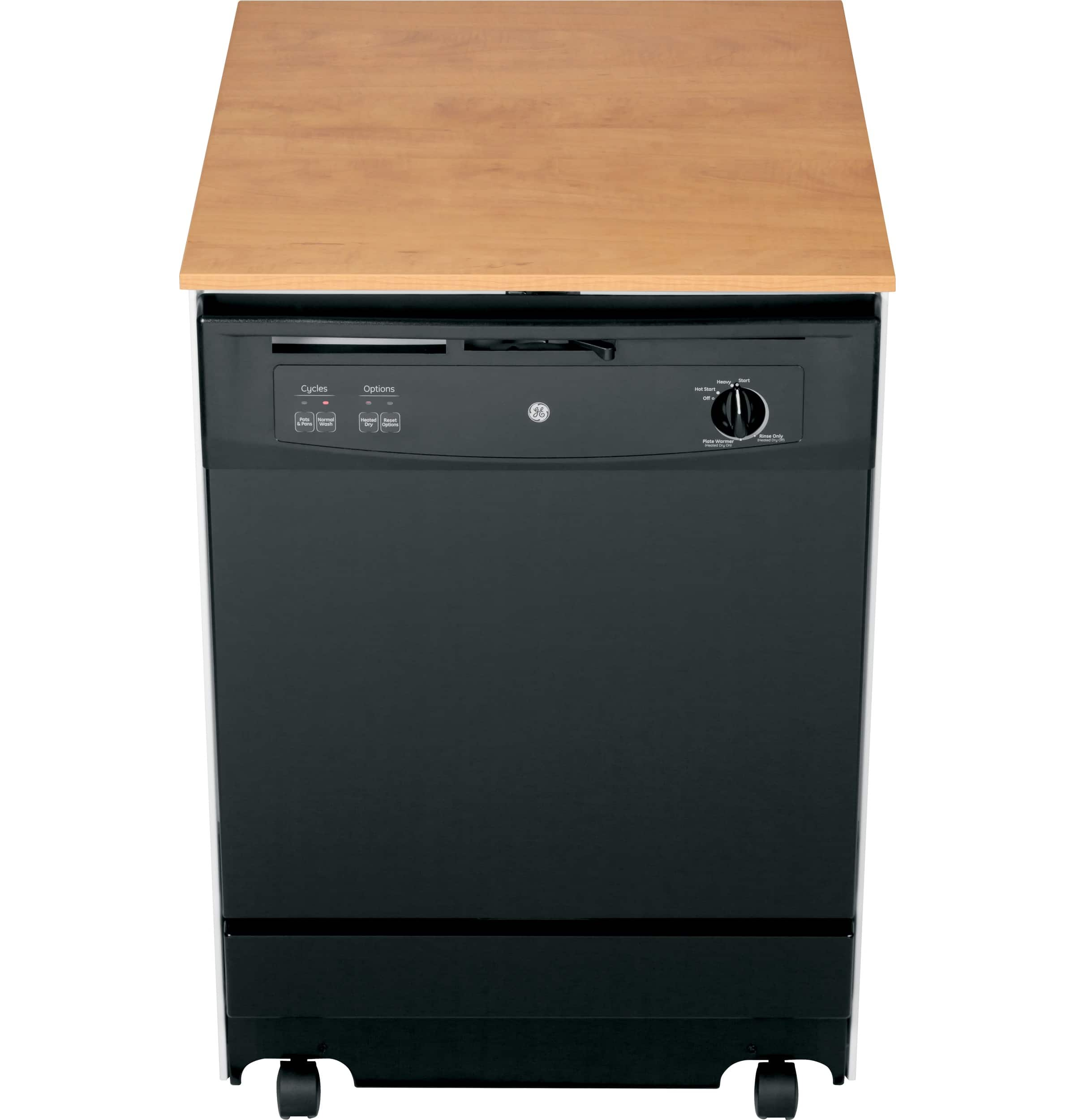 GE 25" Convertible Portable Dishwasher Black at Pacific Sales