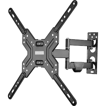 Dynex Full Motion Tv Wall Mount For Most 19 50 Tvs Black
