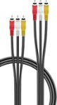 Insignia - 12' Composite A/V Cable - Black