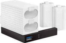 Rocketfish - Side Dock Charging Station for Xbox One S - White