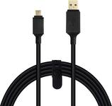 Rocketfish - Extra Long 9' Play & Charge Cable For Playstation 4 - Black