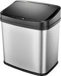 Insignia - 8 Gal. Automatic Trash Can - Stainless steel