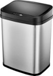 Insignia - 3 Gal. Automatic Trash Can - Stainless steel