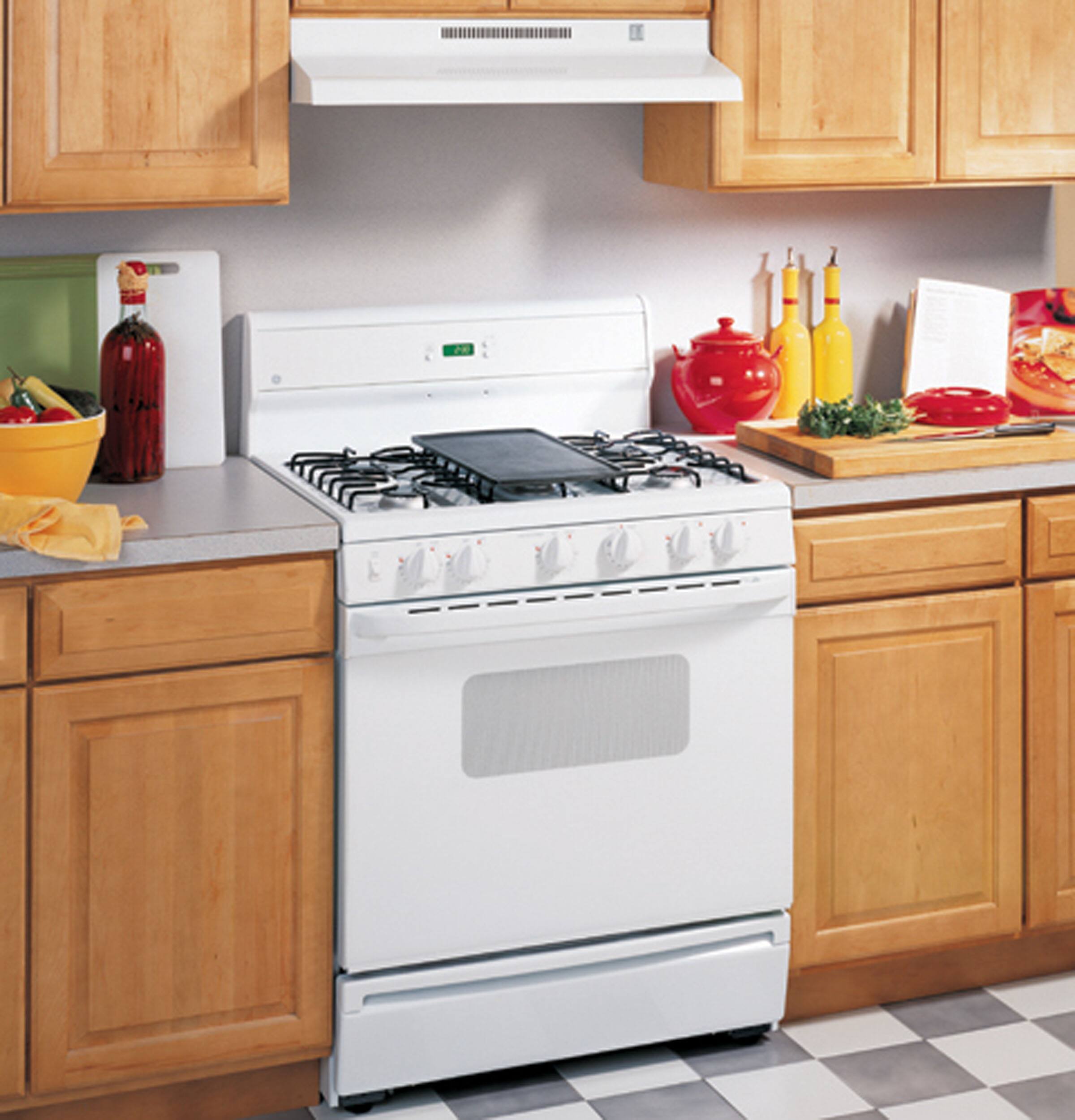 GE - 30" Recirculating Range Hood - White - Alt_View_Standard_11
