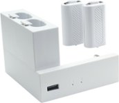 Insignia - Side Dock Dual Battery Charger for Xbox Series S - White