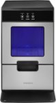 Insignia - 44 Lb. Portable Nugget Icemaker with Auto Shut-Off - Stainless steel