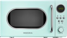 Insignia - 0.7 Cu. Ft. Retro Compact Microwave - Mint