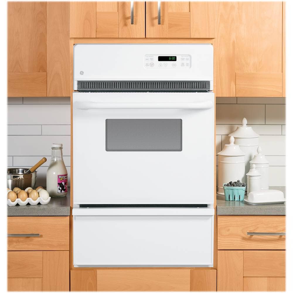 GE - 24" Built-In Single Gas Wall Oven - White On White - Alt_View_Standard_12