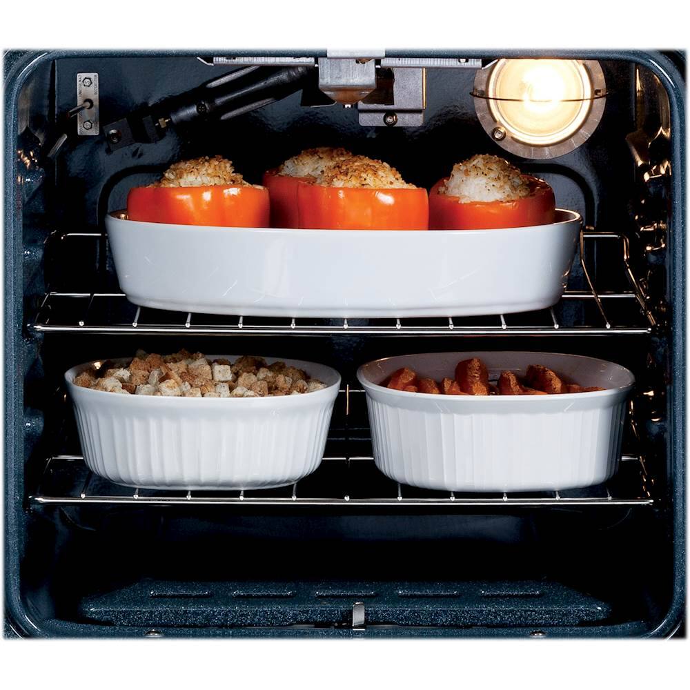 GE - 24" Built-In Single Gas Wall Oven - White On White - Alt_View_Standard_14