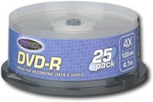 Dynex - 25-Pack 4x DVD-R Disc Spindle - Multi