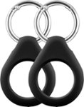 Insignia - Key Ring Case for Apple AirTag (2-Pack) - Black