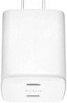 Insignia - 45 W 2-Port USB-C Wall Charger for Apple/Android - White