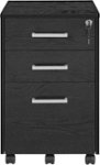 Insignia - 3-Drawer File Cabinet - Black