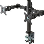 Insignia - Dual Screen Desktop Mount for Monitors up to 30" - Black