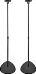 Insignia - 28 – 38" Adjustable Height Speaker Stands for Satellite Speakers - Black
