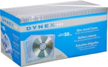 Dynex - 50-Pack Clear Slim Jewel Cases