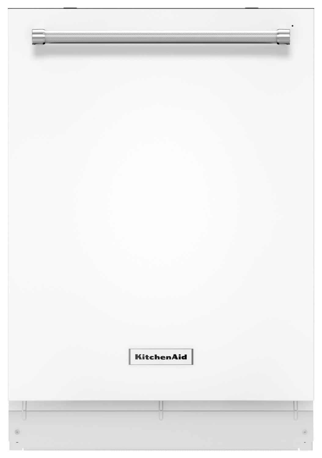 KitchenAid - 24" Tall Tub Built-In Dishwasher - White - Front_Standard