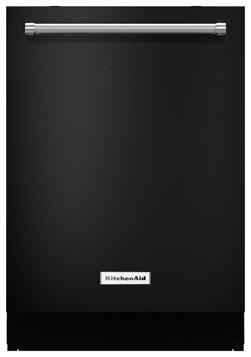 KitchenAid - 24" Tall Tub Built-In Dishwasher - Black - Front_Standard