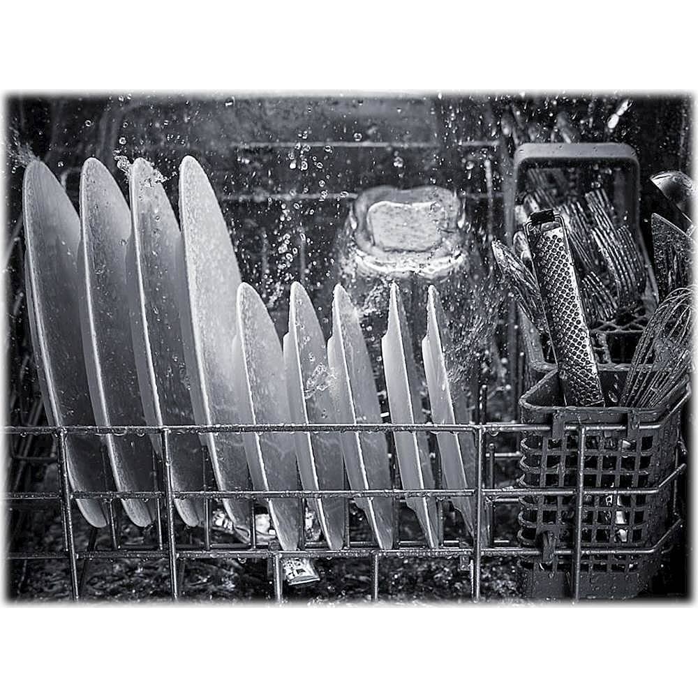 KitchenAid - 24" Top Control Built-In Dishwasher with Stainless Steel Tub - Custom Panel Ready - Alt_View_Standard_13