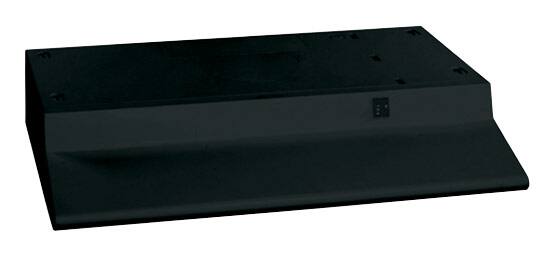 GE - 30" Externally Vented Range Hood - Black - Front_Standard