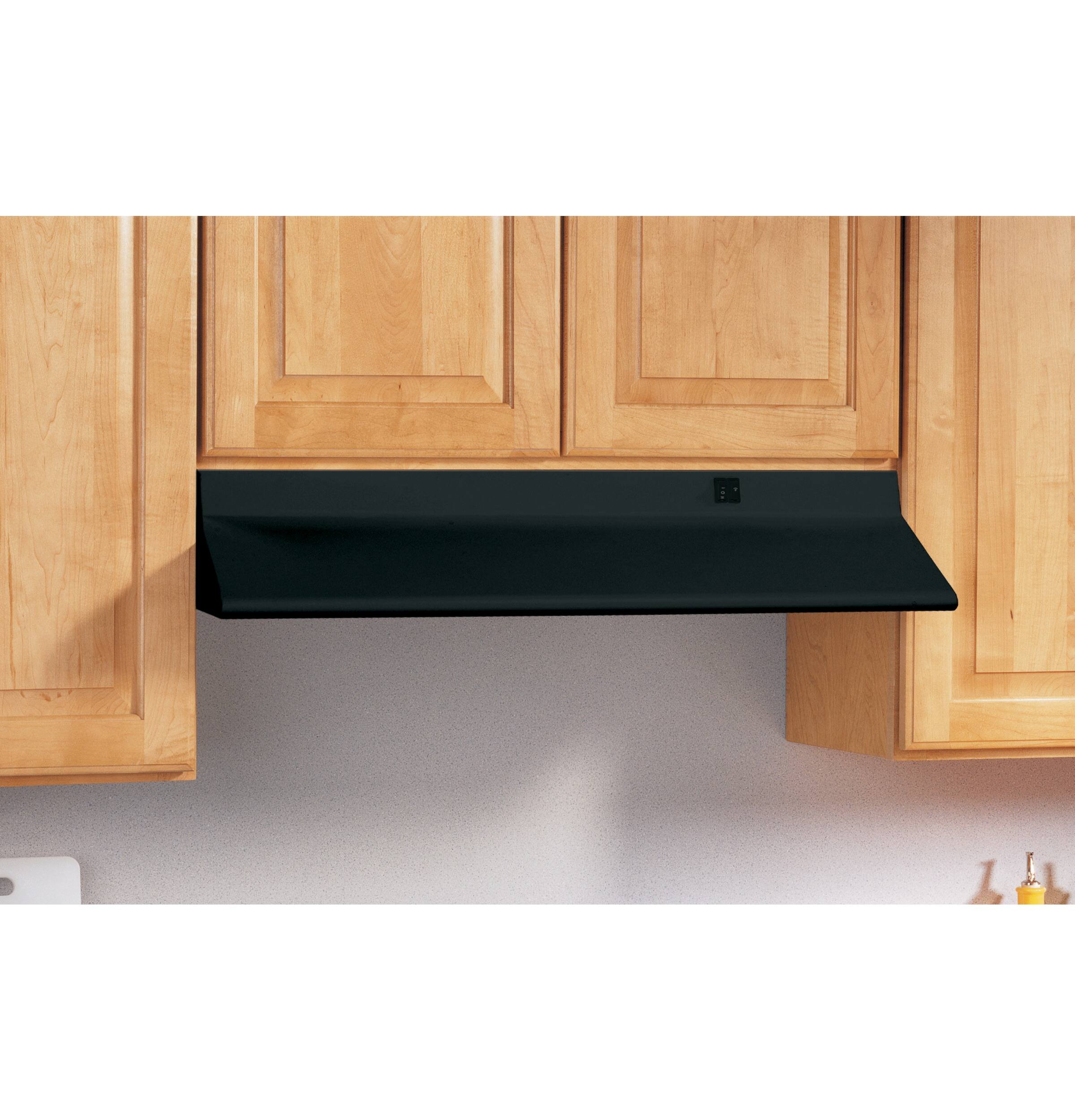 GE - 30" Externally Vented Range Hood - Black - Alt_View_Standard_11