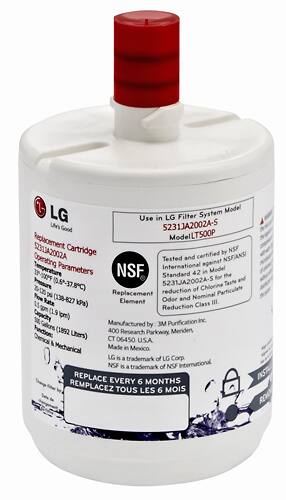 LG - Replacement Water Filter for Select LG Refrigerators - Front_Standard