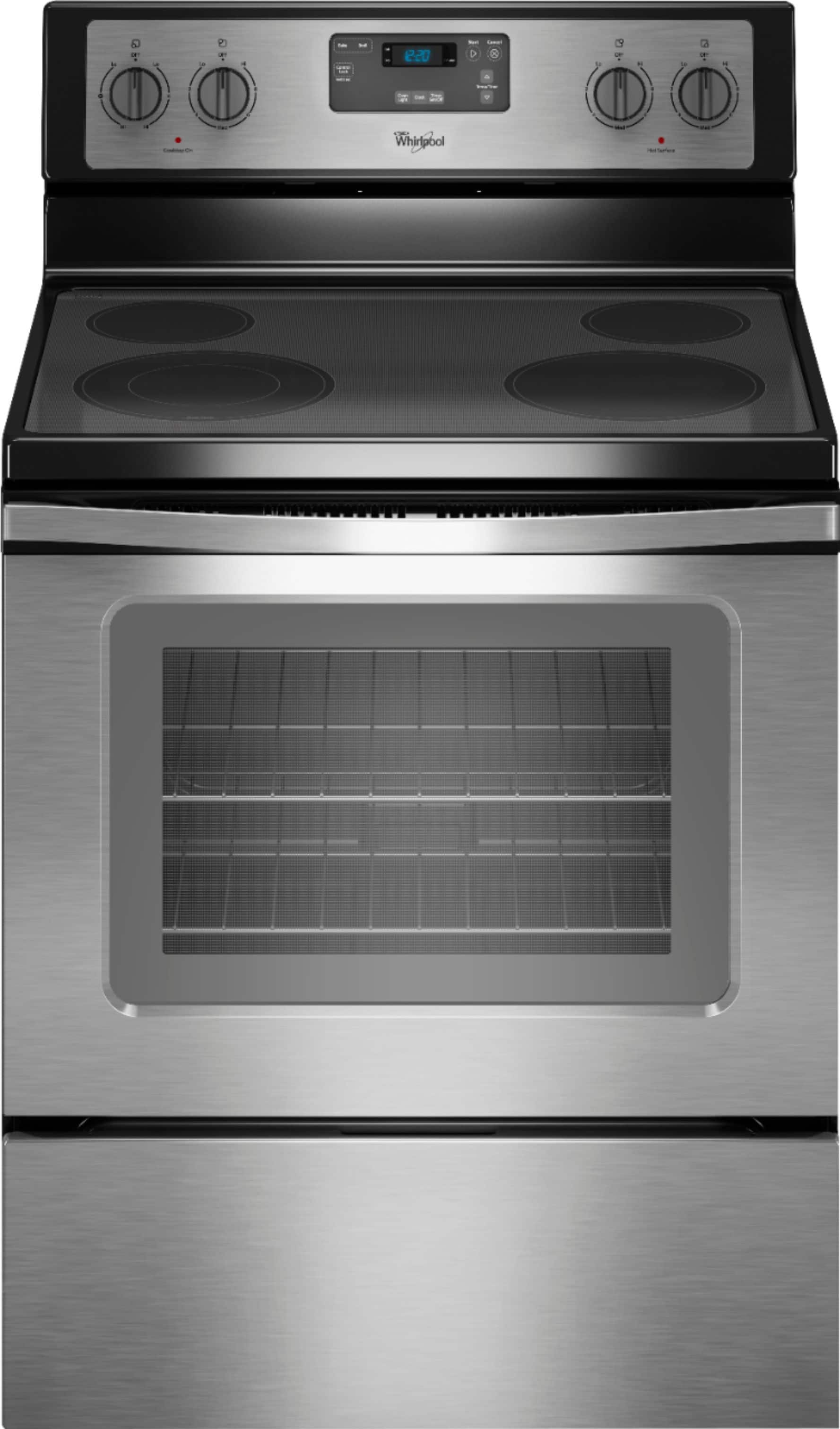 Whirlpool 4.8 Cu. Ft. Freestanding Electric Range Stainless steel
