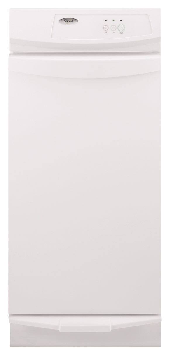 Whirlpool - Gold 1.4 Cu. Ft. Convertible Trash Compactor - White on White - Front_Standard