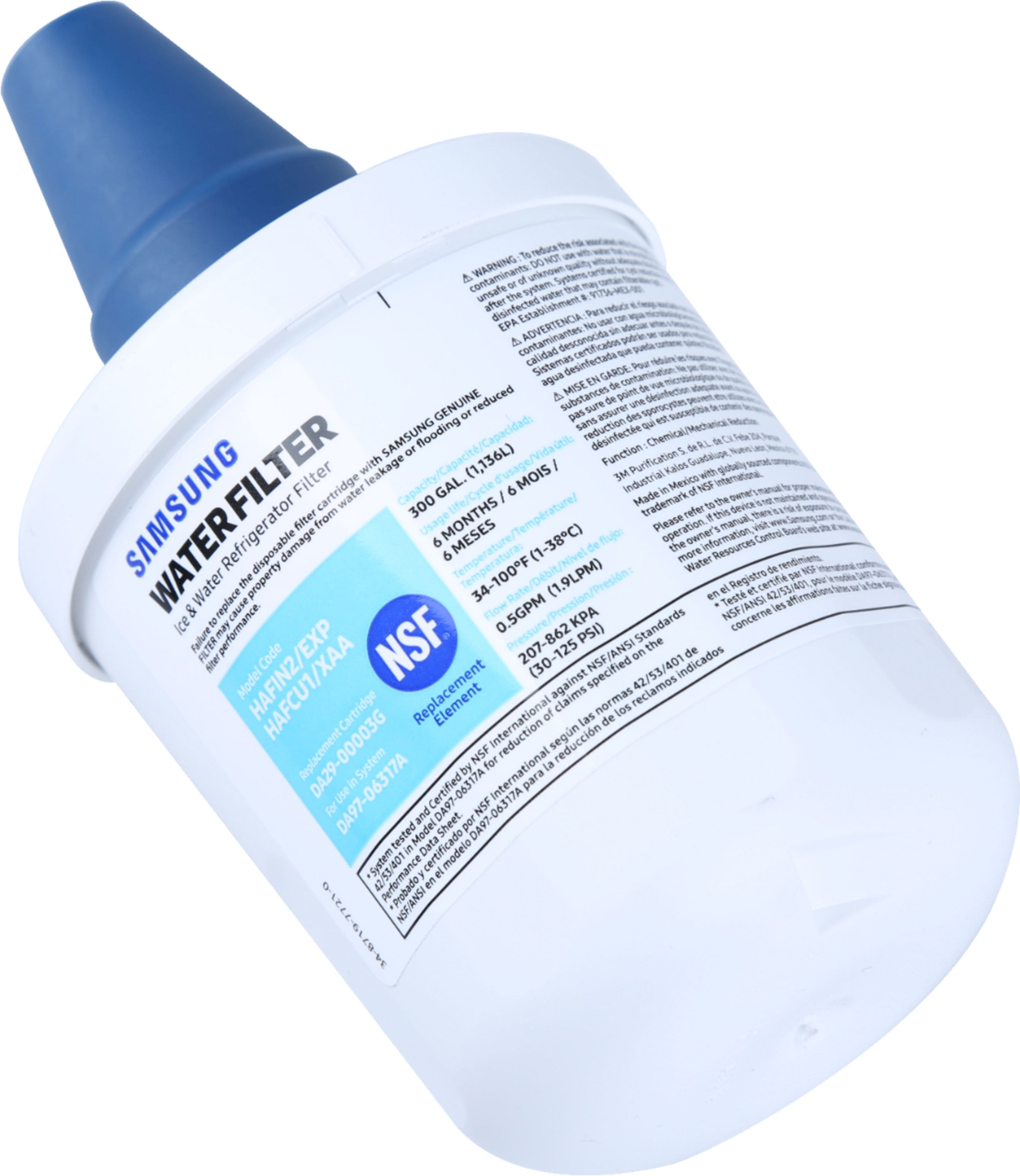 Samsung - Replacement Water Filter for Select Samsung Refrigerators - Alt_View_Standard_15