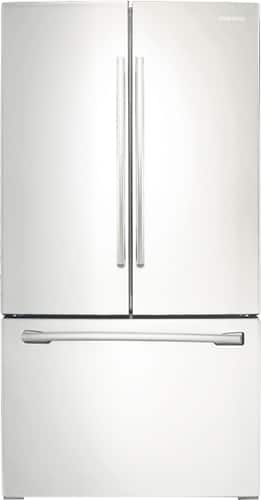 Samsung - 25.5 Cu. Ft. French Door Refrigerator with Filtered Ice Maker - White - Front_Standard