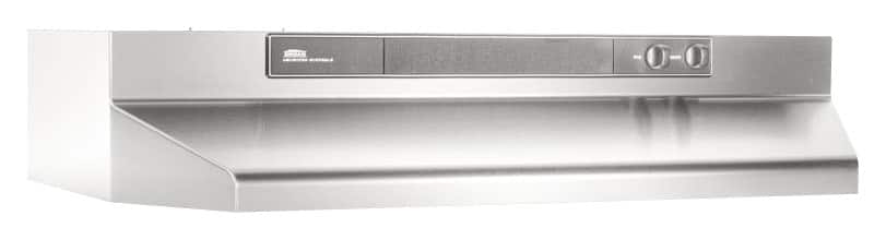 Broan - Intermediate 36" Convertible Range Hood - Stainless steel - Front_Standard