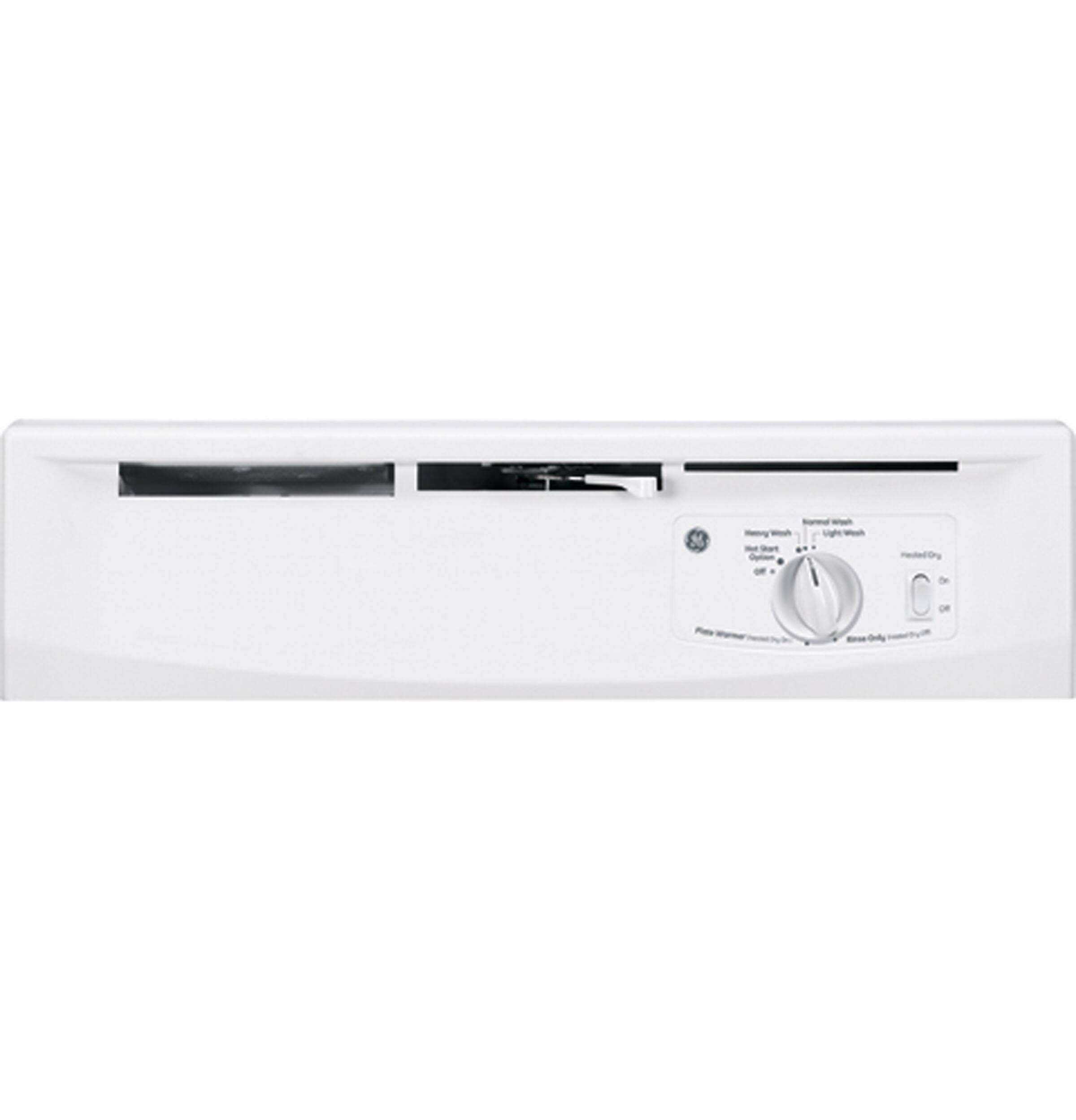 GE - 24" Built-In Dishwasher - White on White - Alt_View_Standard_11