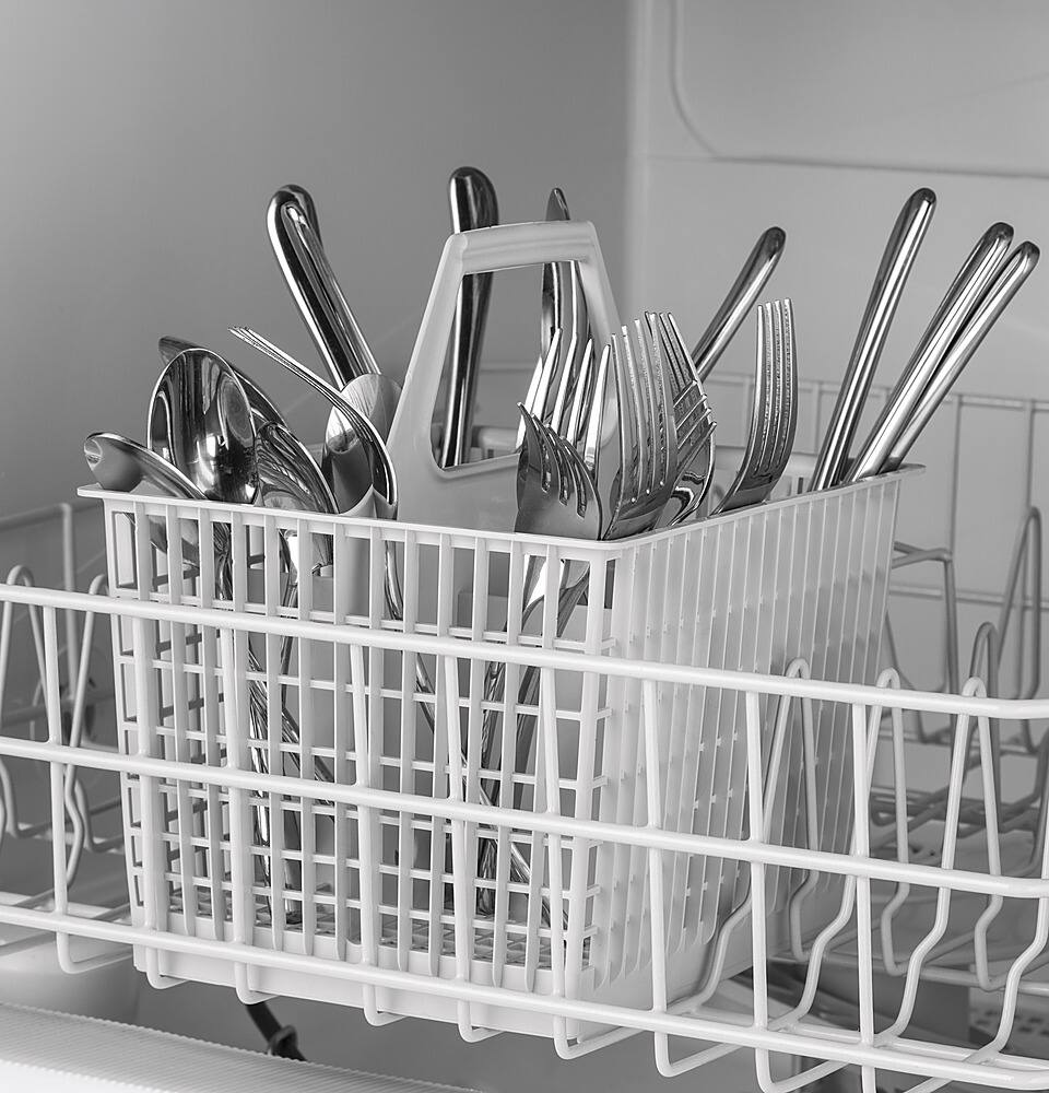 GE - 24" Built-In Dishwasher - White on White - Alt_View_Standard_13