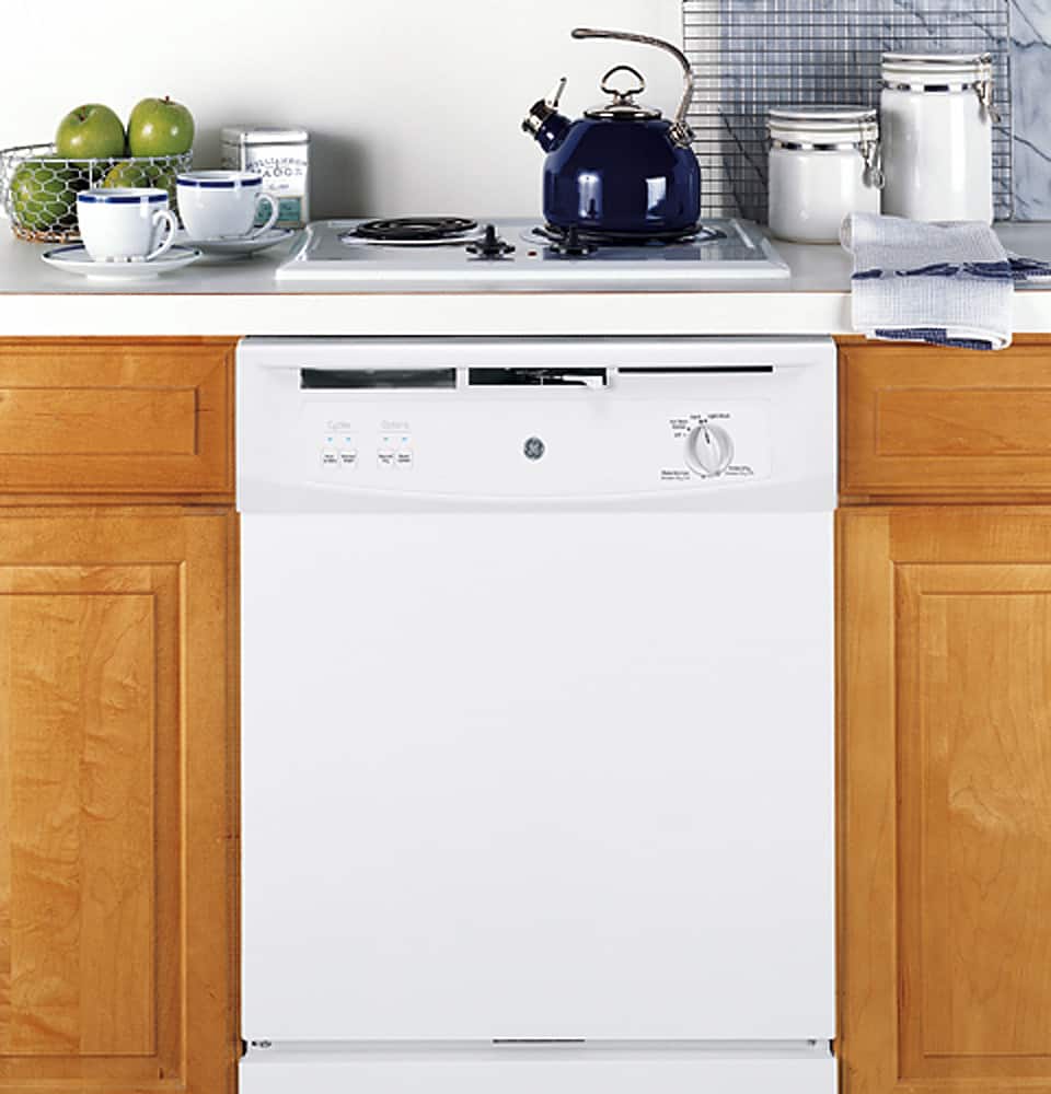 GE - Spacemaker 24" Built-In Dishwasher - White - Alt_View_Standard_11