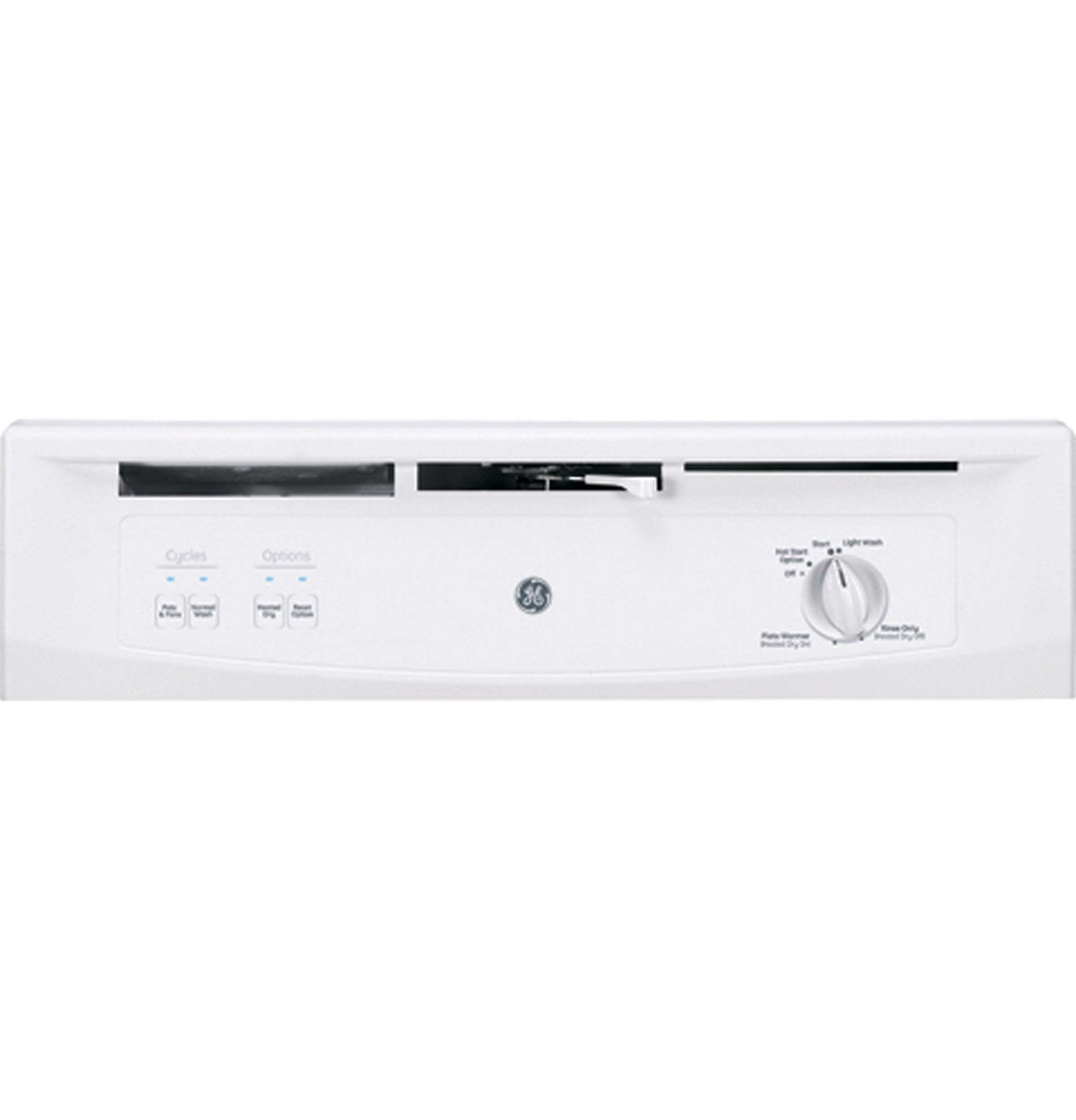 GE - Spacemaker 24" Built-In Dishwasher - White - Alt_View_Standard_12