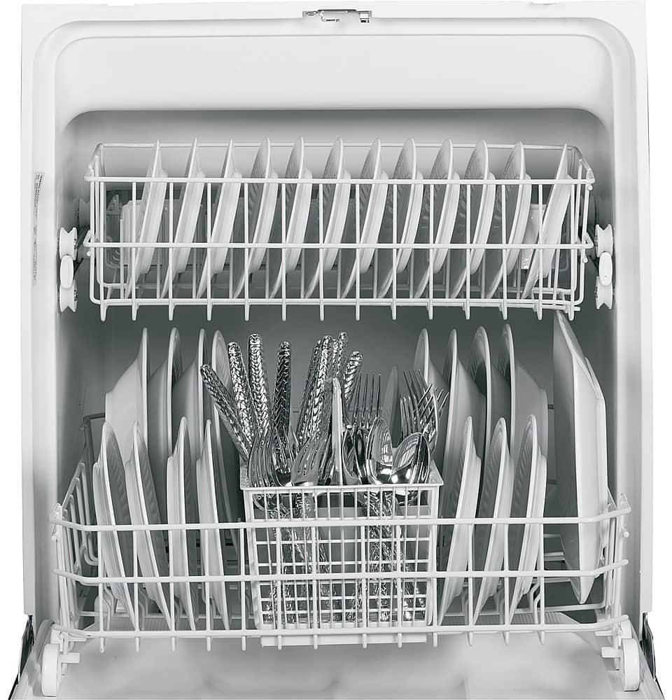 GE - Spacemaker 24" Built-In Dishwasher - White - Alt_View_Standard_13