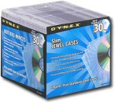 Dynex - 30-Pack Slim Jewel Cases - Clear