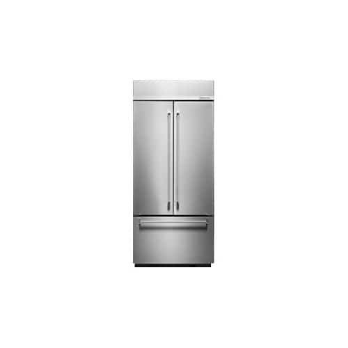 KitchenAid - 20.8 Cu. Ft. French Door Built-In Refrigerator - Stainless steel - Front_Standard
