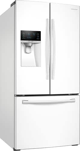 Samsung - 26 cu.ft. French Door with External Water and Ice Dispenser - White - Angle_Standard