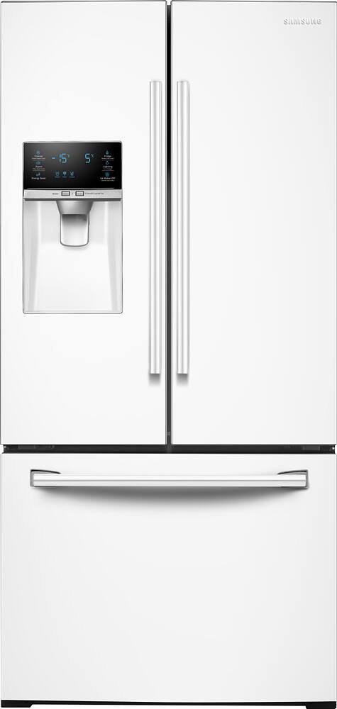 Samsung - 26 cu.ft. French Door with External Water and Ice Dispenser - White - Front_Zoom