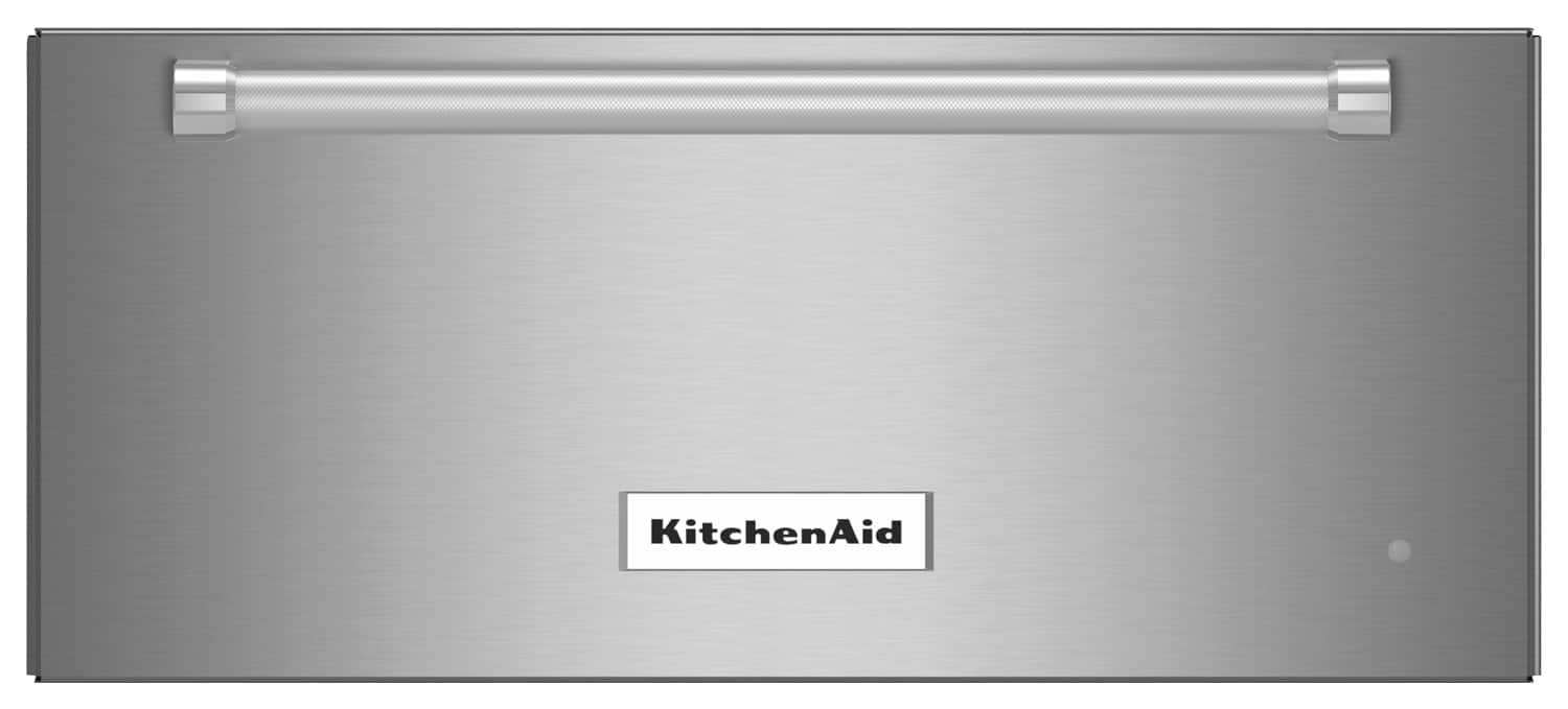 KitchenAid - 24" Warming Drawer - Stainless steel - Front_Standard