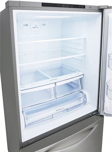 LG - 23.8 Cu. Ft. Top-Freezer Refrigerator - Stainless steel at Pacific