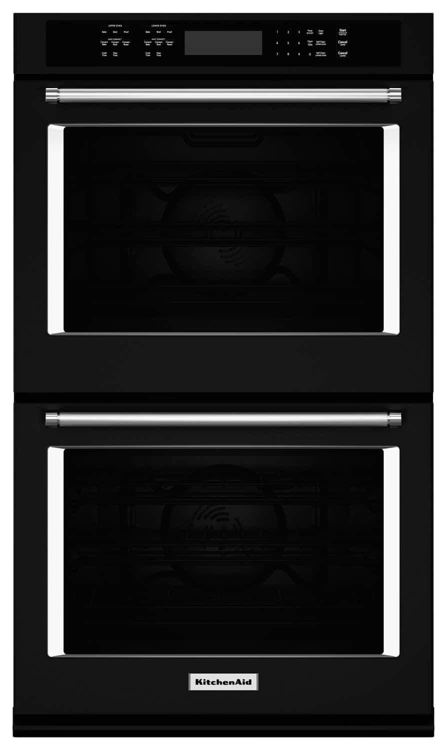 Double Wall Ovens Pacific S Kitchenaid 27 Built In Double Electric Convection Wall Oven Black