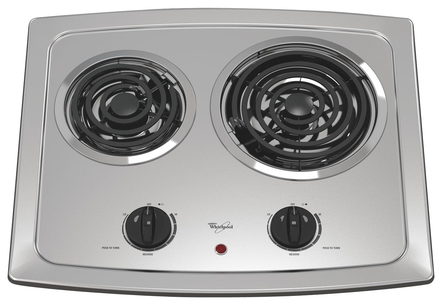 Stainless steel electric cooktop